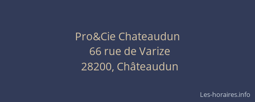 Pro&Cie Chateaudun