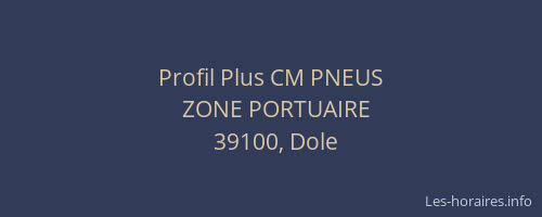 Profil Plus CM PNEUS