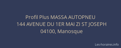 Profil Plus MASSA AUTOPNEU