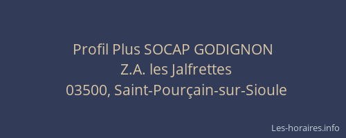 Profil Plus SOCAP GODIGNON