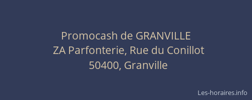 Promocash de GRANVILLE