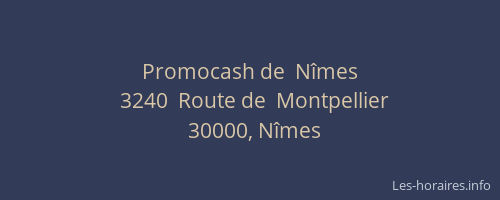 Promocash de  Nîmes