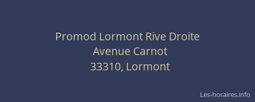 Promod Lormont Rive Droite