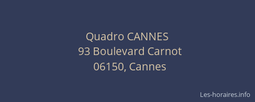 Quadro CANNES