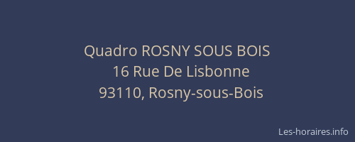 Quadro ROSNY SOUS BOIS