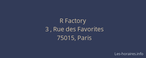 R Factory