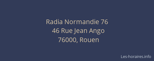 Radia Normandie 76