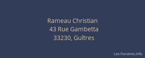 Rameau Christian