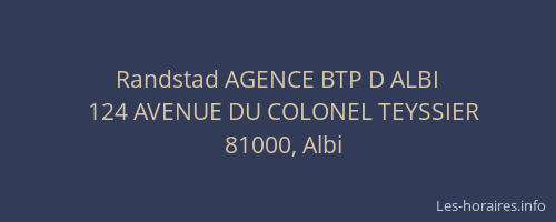 Randstad AGENCE BTP D ALBI