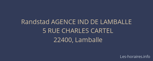 Randstad AGENCE IND DE LAMBALLE