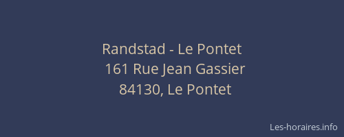 Randstad - Le Pontet