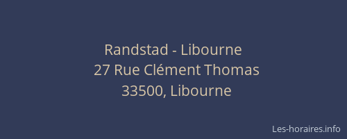 Randstad - Libourne