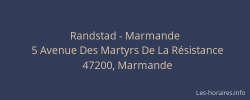 Randstad - Marmande