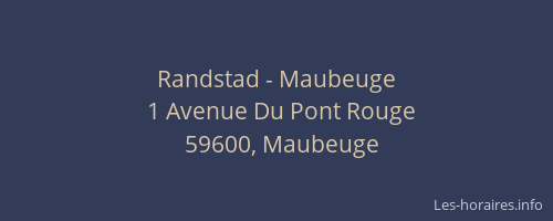 Randstad - Maubeuge