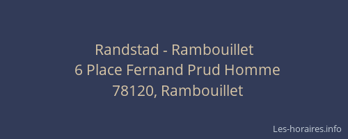 Randstad - Rambouillet
