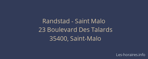 Randstad - Saint Malo