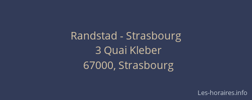 Randstad - Strasbourg