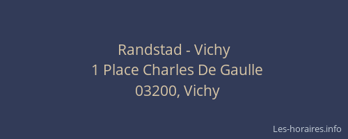 Randstad - Vichy