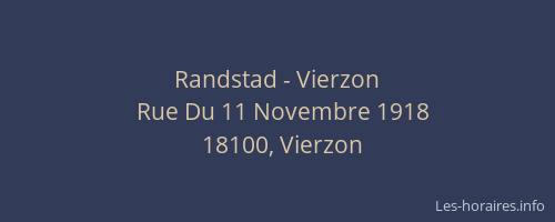 Randstad - Vierzon