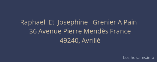 Raphael  Et  Josephine   Grenier A Pain