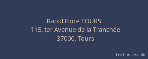 Rapid'Flore TOURS
