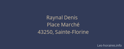 Raynal Denis