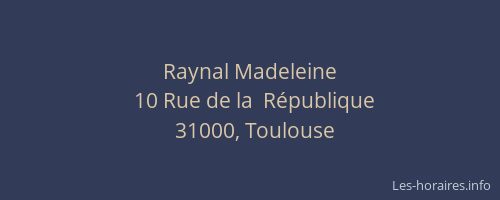 Raynal Madeleine