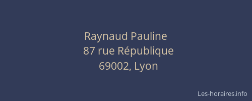 Raynaud Pauline