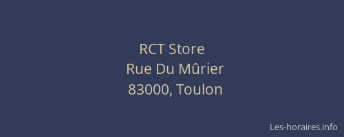 RCT Store