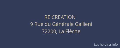 RE'CREATION