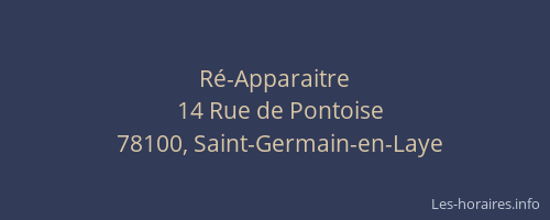 Ré-Apparaitre