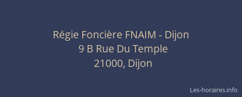 Régie Foncière FNAIM - Dijon