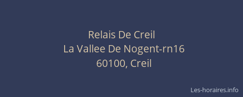 Relais De Creil