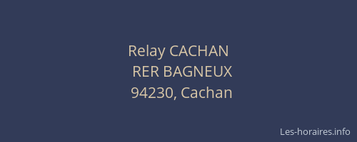 Relay CACHAN