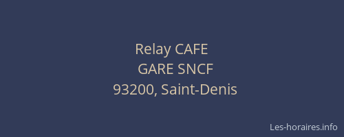 Relay CAFE