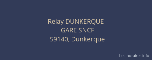 Relay DUNKERQUE
