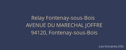 Relay Fontenay-sous-Bois