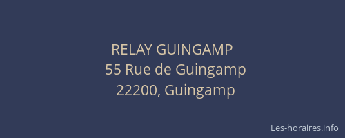 RELAY GUINGAMP