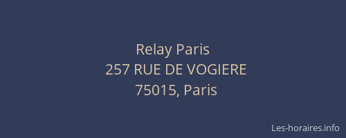 Relay Paris