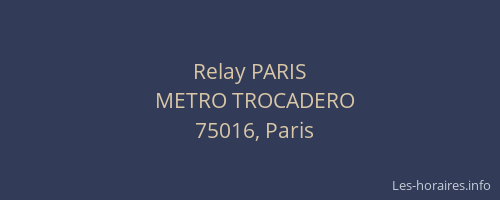 Relay PARIS