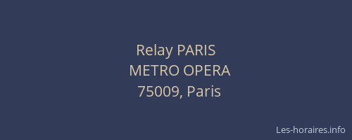 Relay PARIS