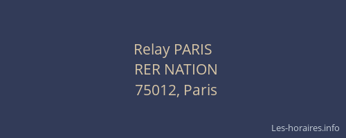 Relay PARIS