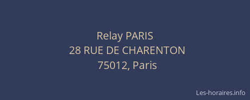 Relay PARIS