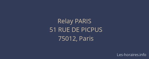 Relay PARIS