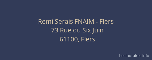 Remi Serais FNAIM - Flers