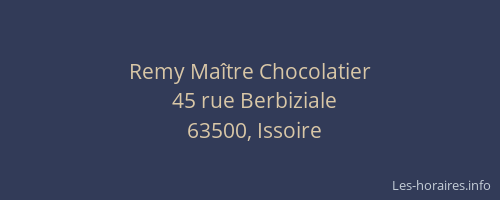 Remy Maître Chocolatier