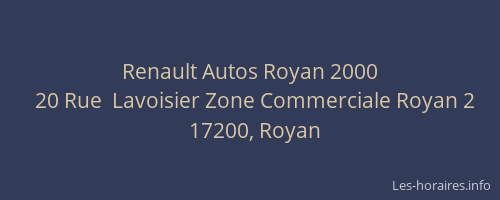 Renault Autos Royan 2000