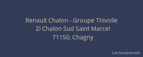 Renault Chalon - Groupe Thivolle