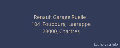 Renault Garage Ruelle