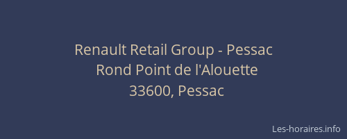 Renault Retail Group - Pessac